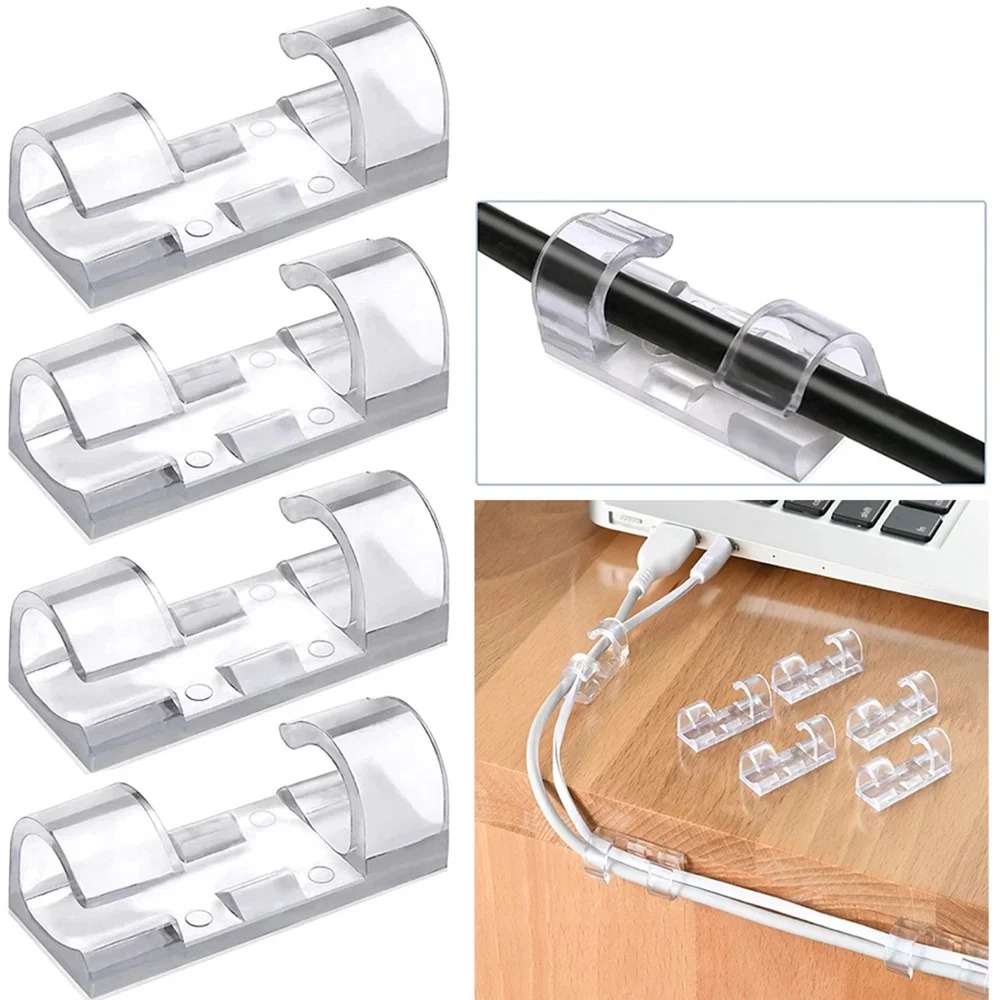 Wall Anchor Plastic - 20/40 szt. Klipsy do organizacji kabli,