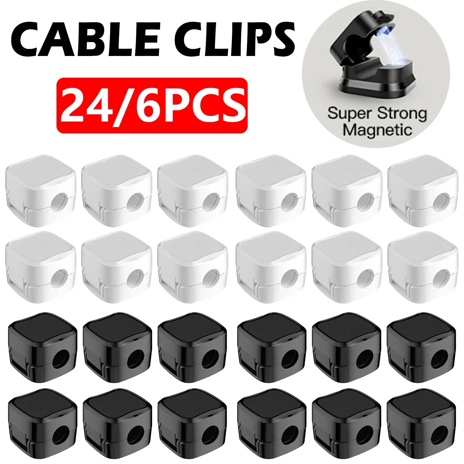 6/12/24PCS Magnetyczny organiz – Wall Anchor Plastic recenzja i cena