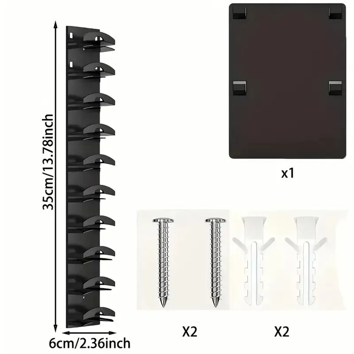2 sztuki/opakowanie - ścienny  – Wall Anchor Plastic recenzja i cena
